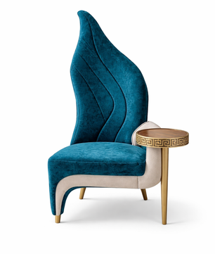 Elax Accent Chair with Integrated Side Table
