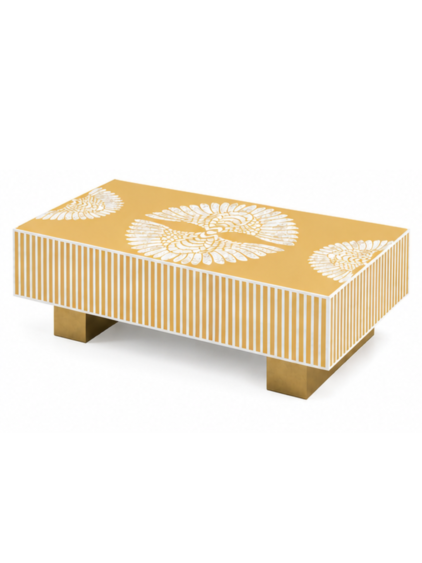 Mother of Pearl Inlay Luxom Rectangular Coffee Table - Phoenixed