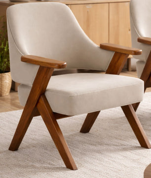 Kenzo Contemporary Wooden Lounge Chair