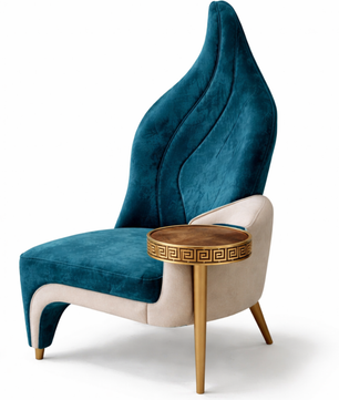 Elax Accent Chair with Integrated Side Table