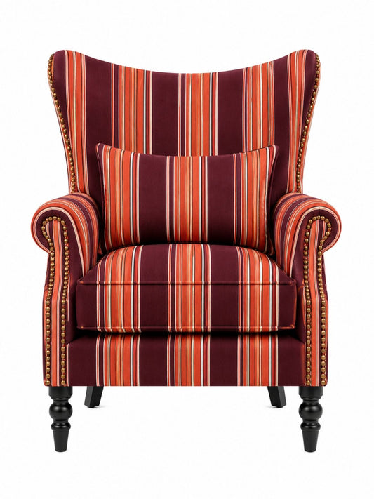 Eterna Crimson Heritage Wing Chair
