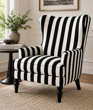 Evoria Regal Stripe Wing Chair