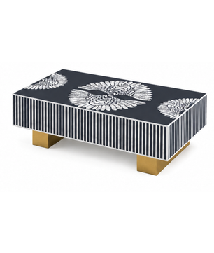 Mother of Pearl Inlay Luxom Rectangular Coffee Table - Phoenixed