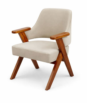 Kenzo Contemporary Wooden Lounge Chair