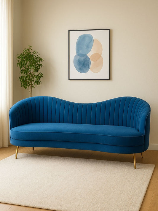 Vermont Upholstered Curved Sofa
