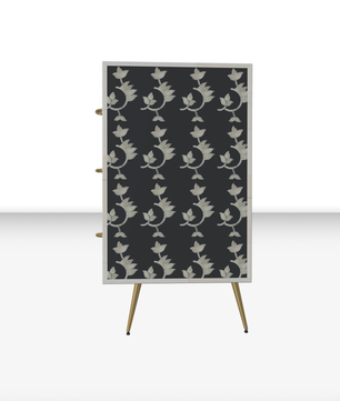 Inlay Storage Cabinet - Overlay Floral