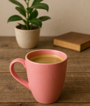 Glossy  Pink Ceramic Coffee Mug – 350ML