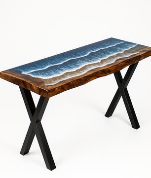 Epoxy resin table Console Table