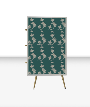 Inlay Storage Cabinet - Overlay Floral