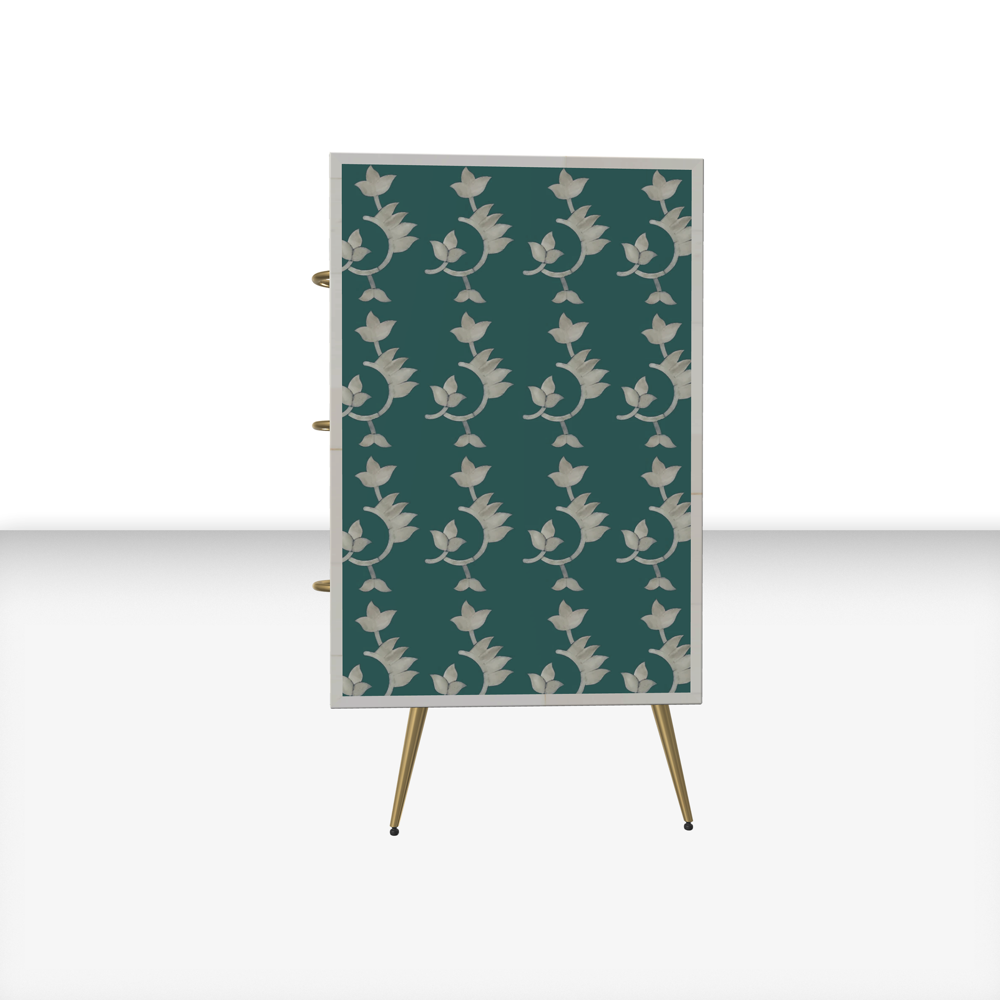 Inlay Storage Cabinet - Overlay Floral