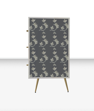 Inlay Storage Cabinet - Overlay Floral