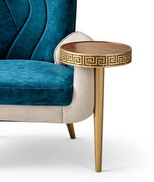 Elax Accent Chair with Integrated Side Table