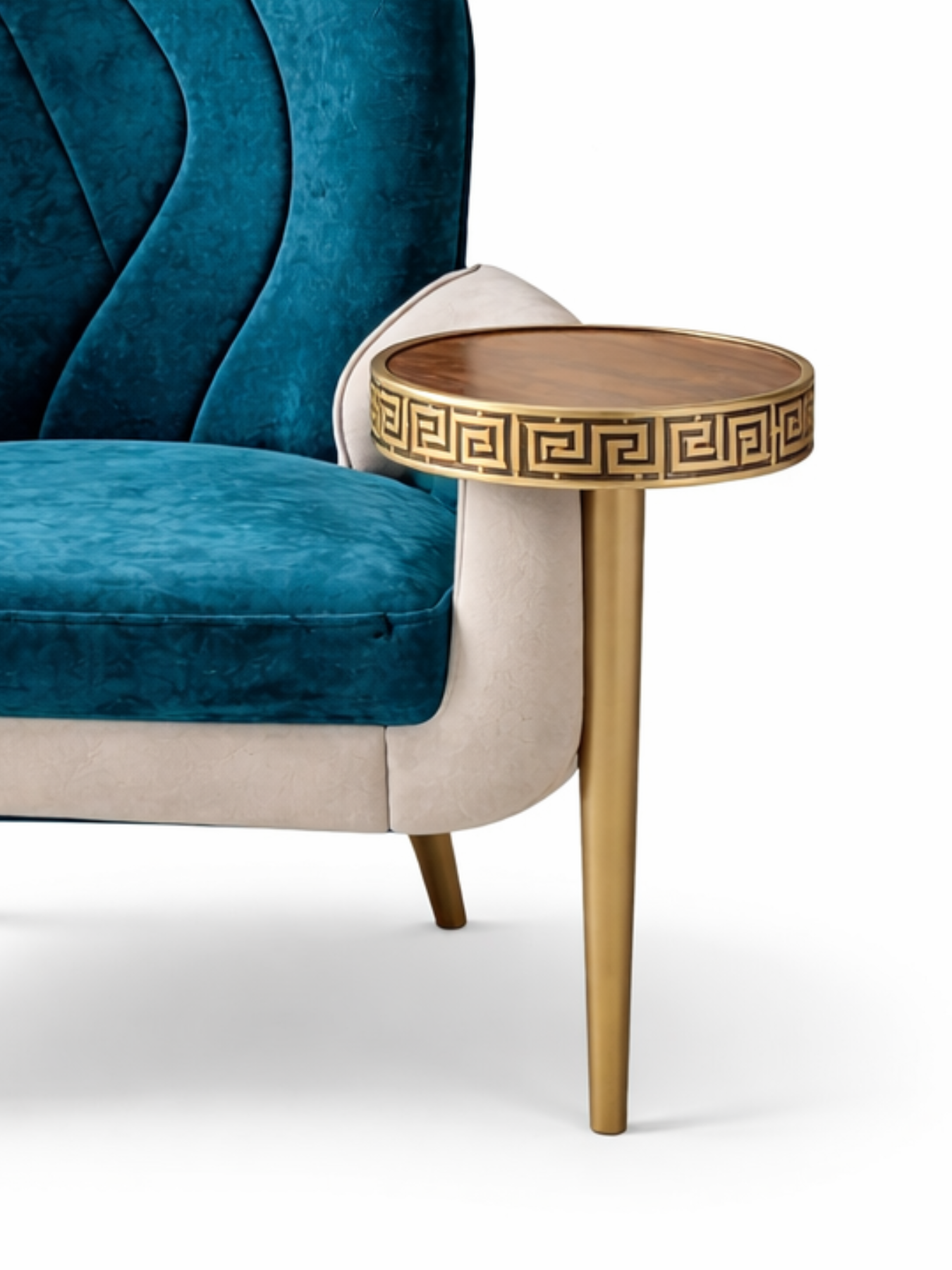 Elax Accent Chair with Integrated Side Table