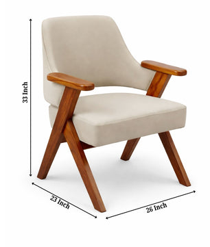 Kenzo Contemporary Wooden Lounge Chair