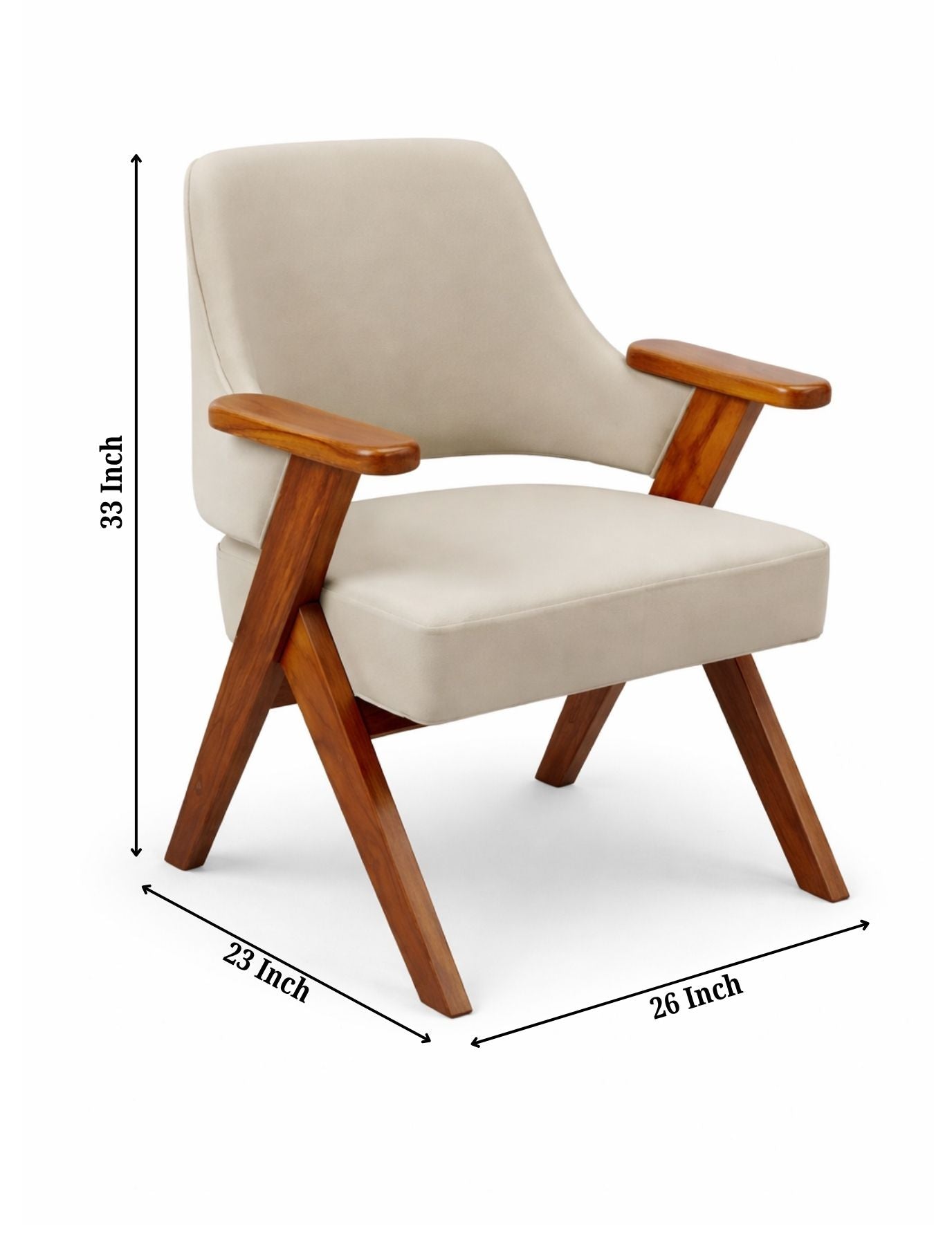 Kenzo Contemporary Wooden Lounge Chair