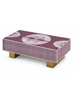 Mother of Pearl Inlay Luxom Rectangular Coffee Table - Phoenixed