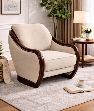 Zenis Minimal Comfort Accent Chair