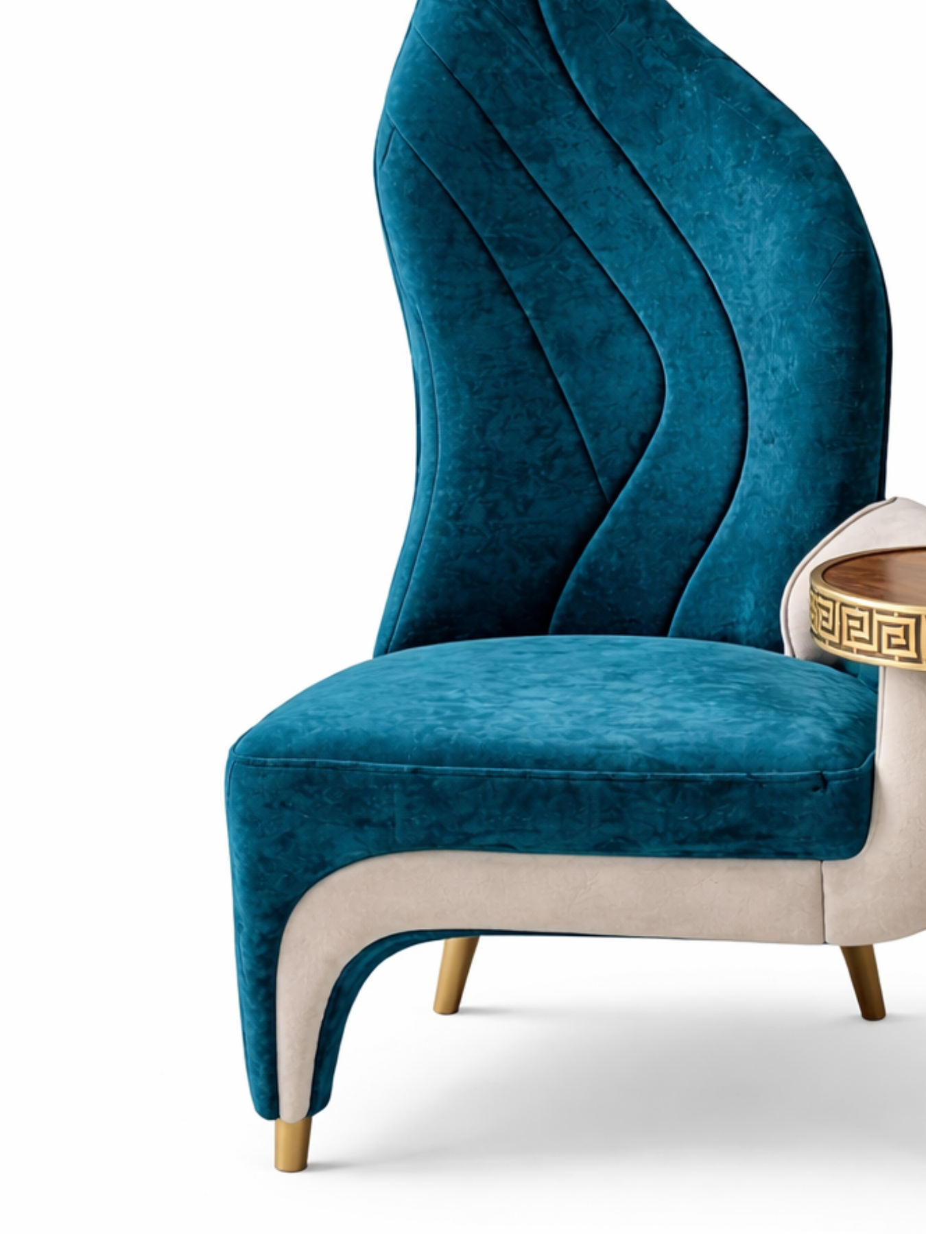 Elax Accent Chair with Integrated Side Table