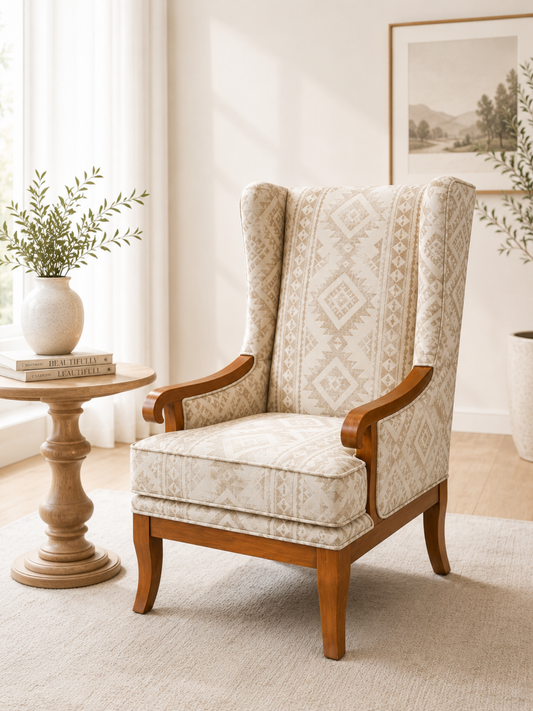 Venetia Wingback Chair with Cushion