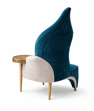 Elax Accent Chair with Integrated Side Table