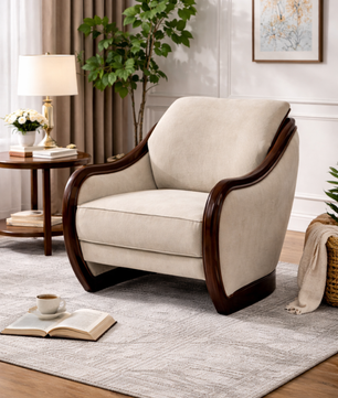 Zenis Minimal Comfort Accent Chair