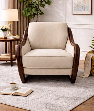 Zenis Minimal Comfort Accent Chair