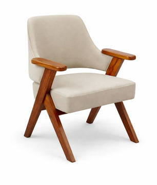 Kenzo Contemporary Wooden Lounge Chair