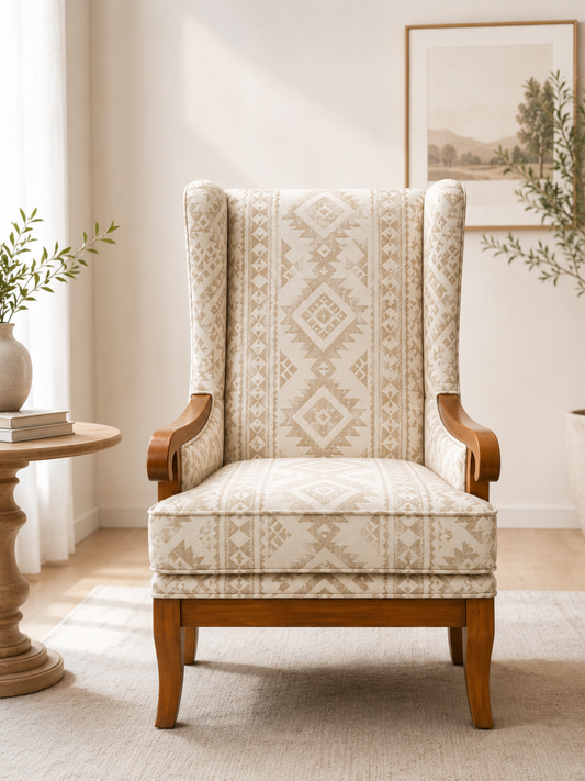 Venetia Wingback Chair with Cushion