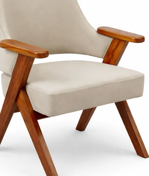 Kenzo Contemporary Wooden Lounge Chair