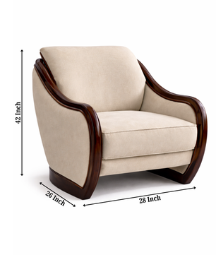 Zenis Minimal Comfort Accent Chair