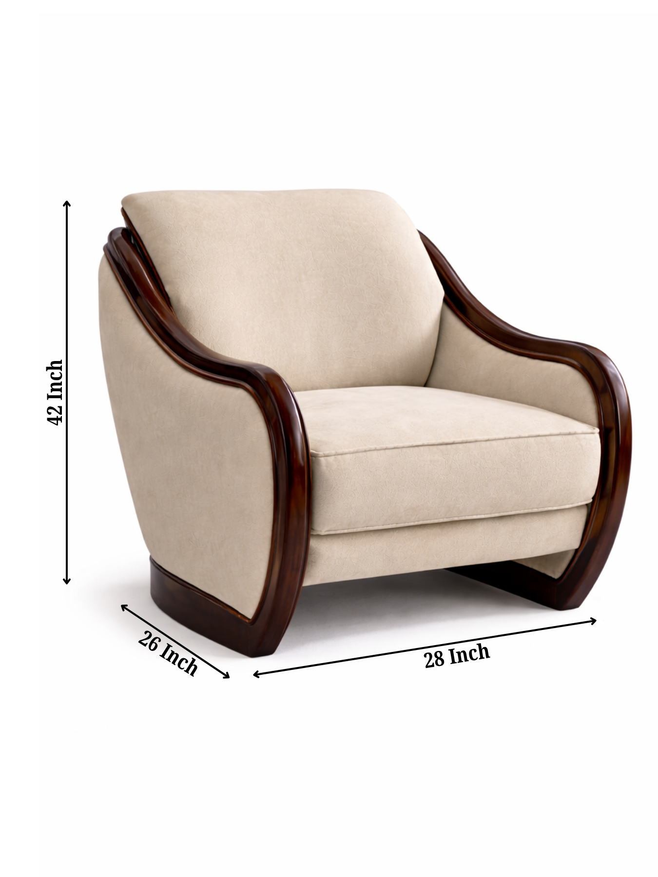 Zenis Minimal Comfort Accent Chair