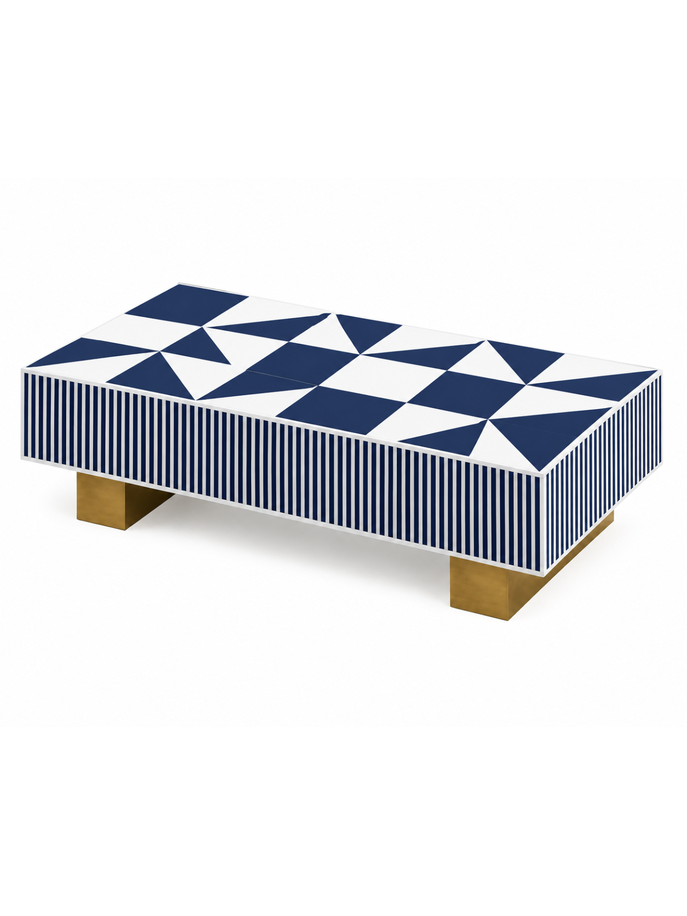 Inlay Polygon Grande Rectangular Coffee Table