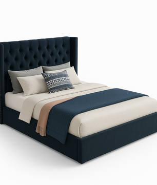Harvey Scalloped Upholstered Wingback Bed (Copy)