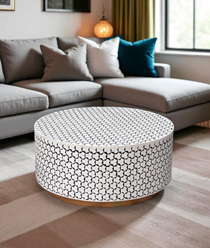 Inlay Round Coffee Table -Targua