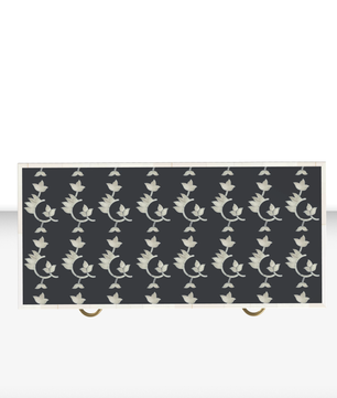 Inlay Storage Cabinet - Overlay Floral
