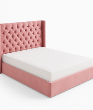 Harvey Scalloped Upholstered Wingback Bed (Copy)