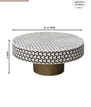 Inlay Round Coffee Table -Targua