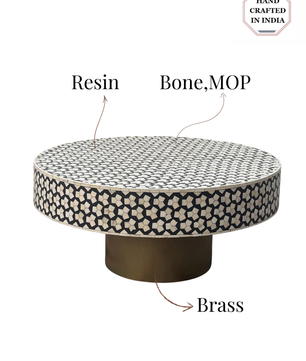 Inlay Round Coffee Table -Targua