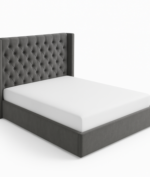 Harvey Scalloped Upholstered Wingback Bed (Copy)