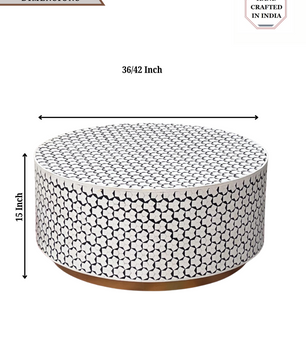 Inlay Round Coffee Table -Targua