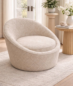 Modern Quilted Upholstered Ottoman