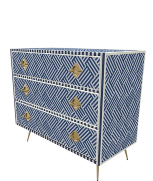 Inlay Chest of Drawers - Chevron