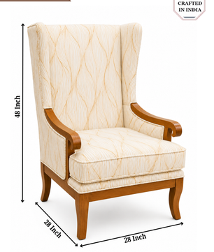 Evara Premium Wingback Lounge Chair