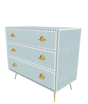 Inlay Chest of Drawers - Chevron
