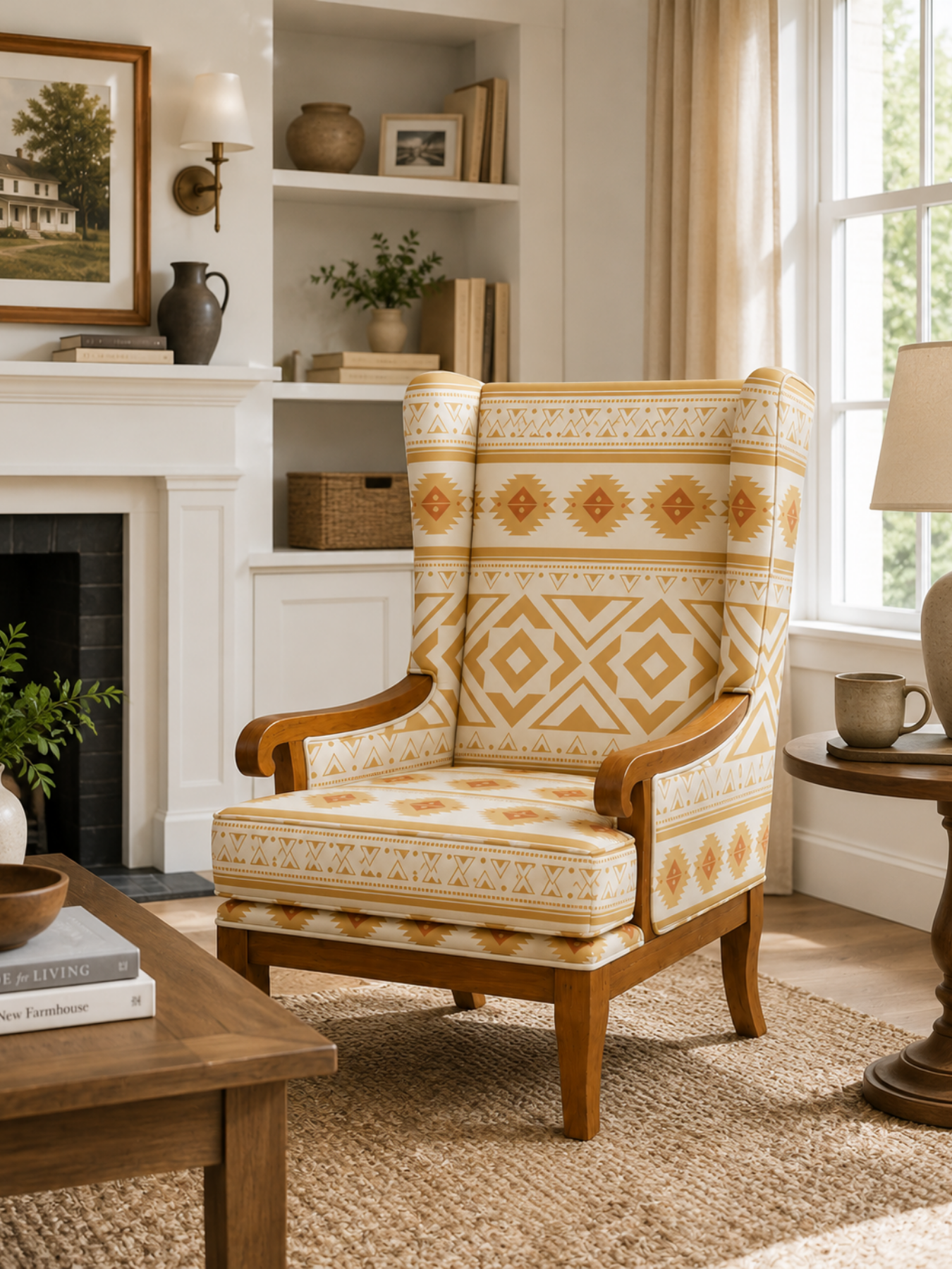 Aria Premium Wingback Lounge Chair