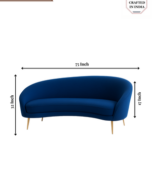 Proctor Upholstered Curved Sofa