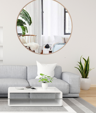 Rosegold Round Mirror