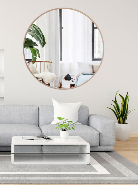 Rosegold Round Mirror