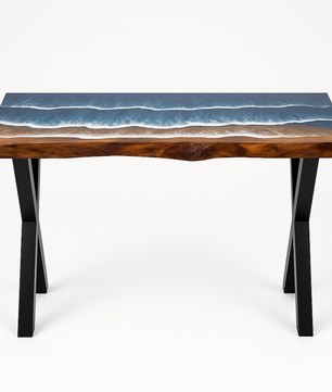 Epoxy resin table Console Table