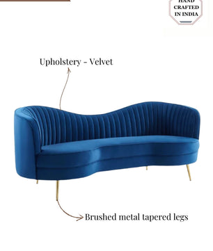 Vermont Upholstered Curved Sofa